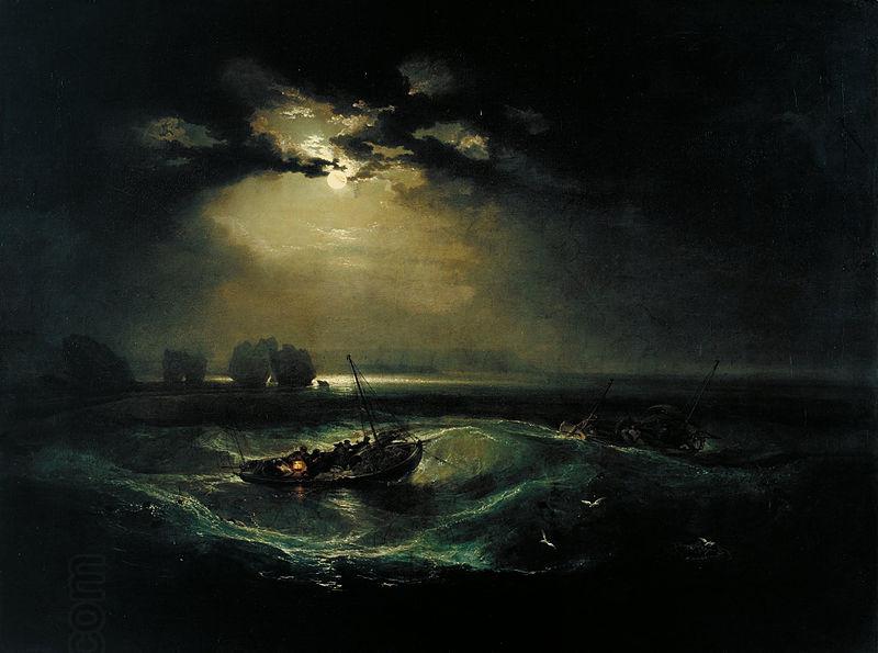 Joseph Mallord William Turner Fishermen at Sea oil painting picture